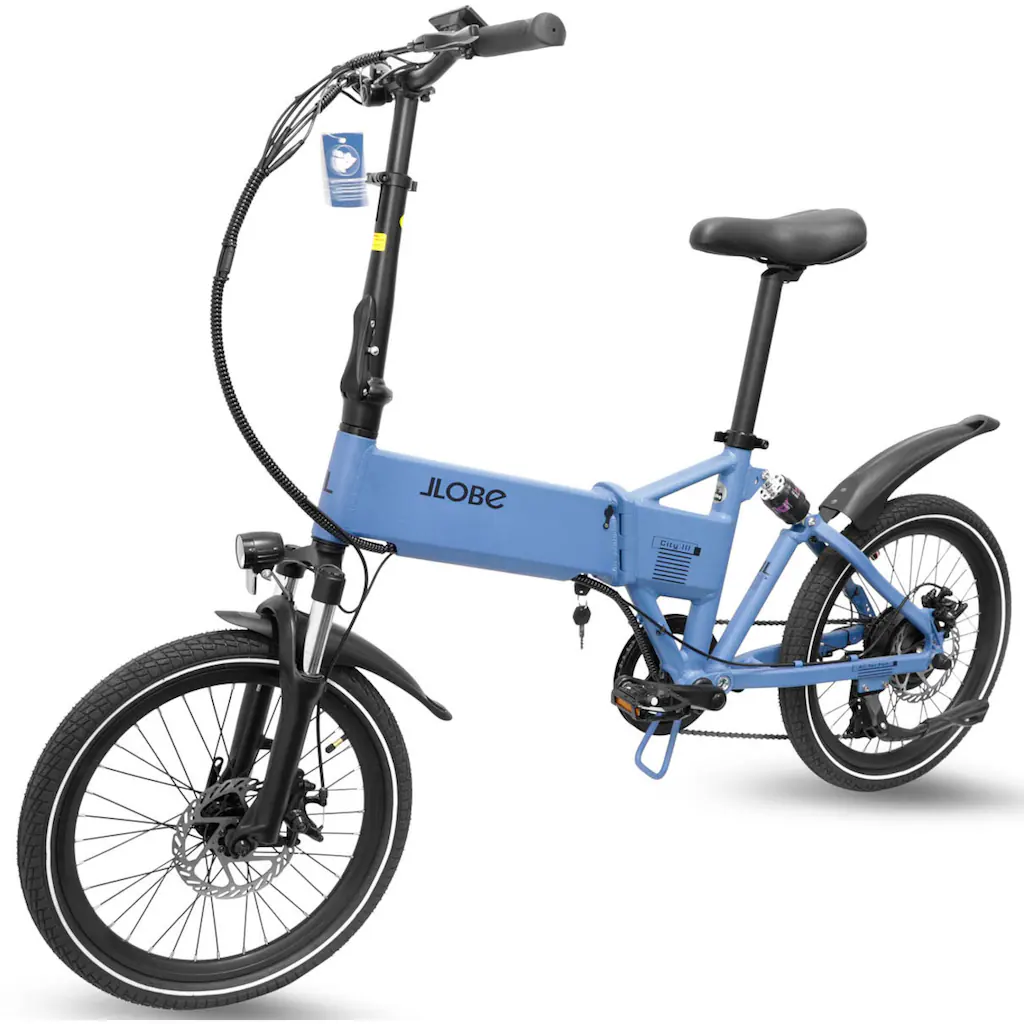 LLobe E-Bike »City III blau 36V / 10 4Ah« 3 Gang Shimano 7-Gang Shimano Kettenschaltung Frontmotor 250 W Pedelec Elektrofahrrad für Damen u. Herren auf Rechnung online bestellen Exklusivangebot