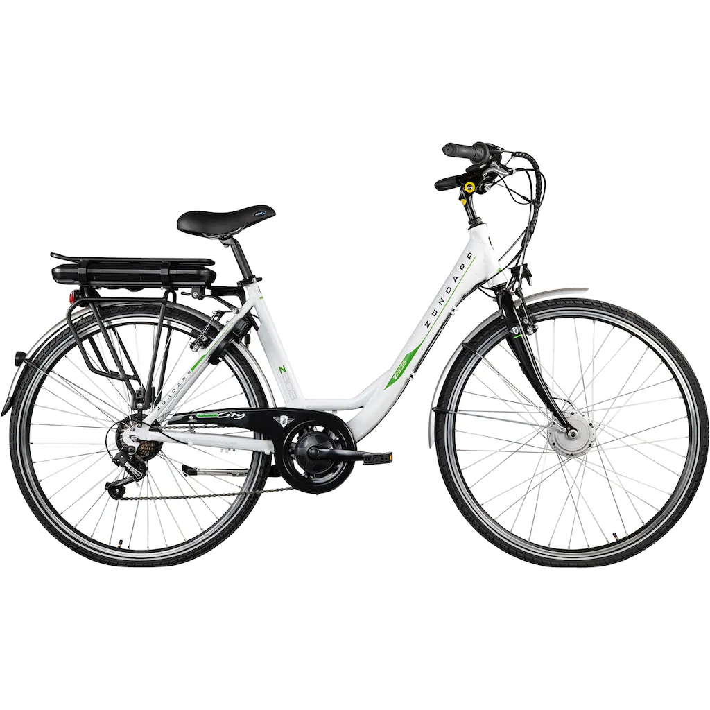Zündapp E-Bike »Z503« 7 Gang Shimano Tourney RD-TY21 Frontmotor 250 W Pedelec Elektrofahrrad für Damen u. Herren Cityrad