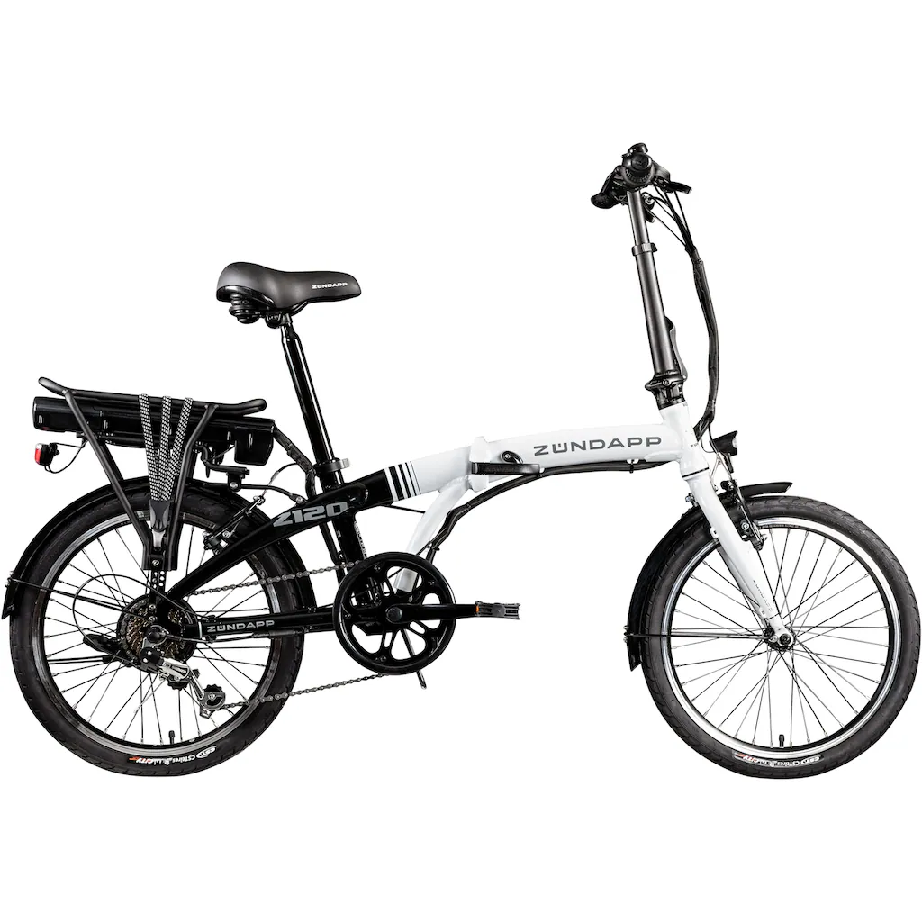 Zündapp E-Bike »Z120« 7 Gang Shimano Tourney Heckmotor 250 W Pedelec Elektrofahrrad für Damen u. Herren Klapprad auf Rechnung online kaufen