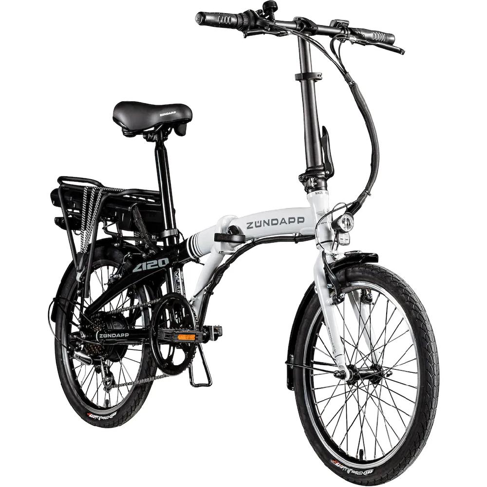 Zündapp E-Bike »Z120« 7 Gang Shimano Tourney Heckmotor 250 W Pedelec Elektrofahrrad für Damen u. Herren Klapprad auf Rechnung online kaufen Cyber Monday
