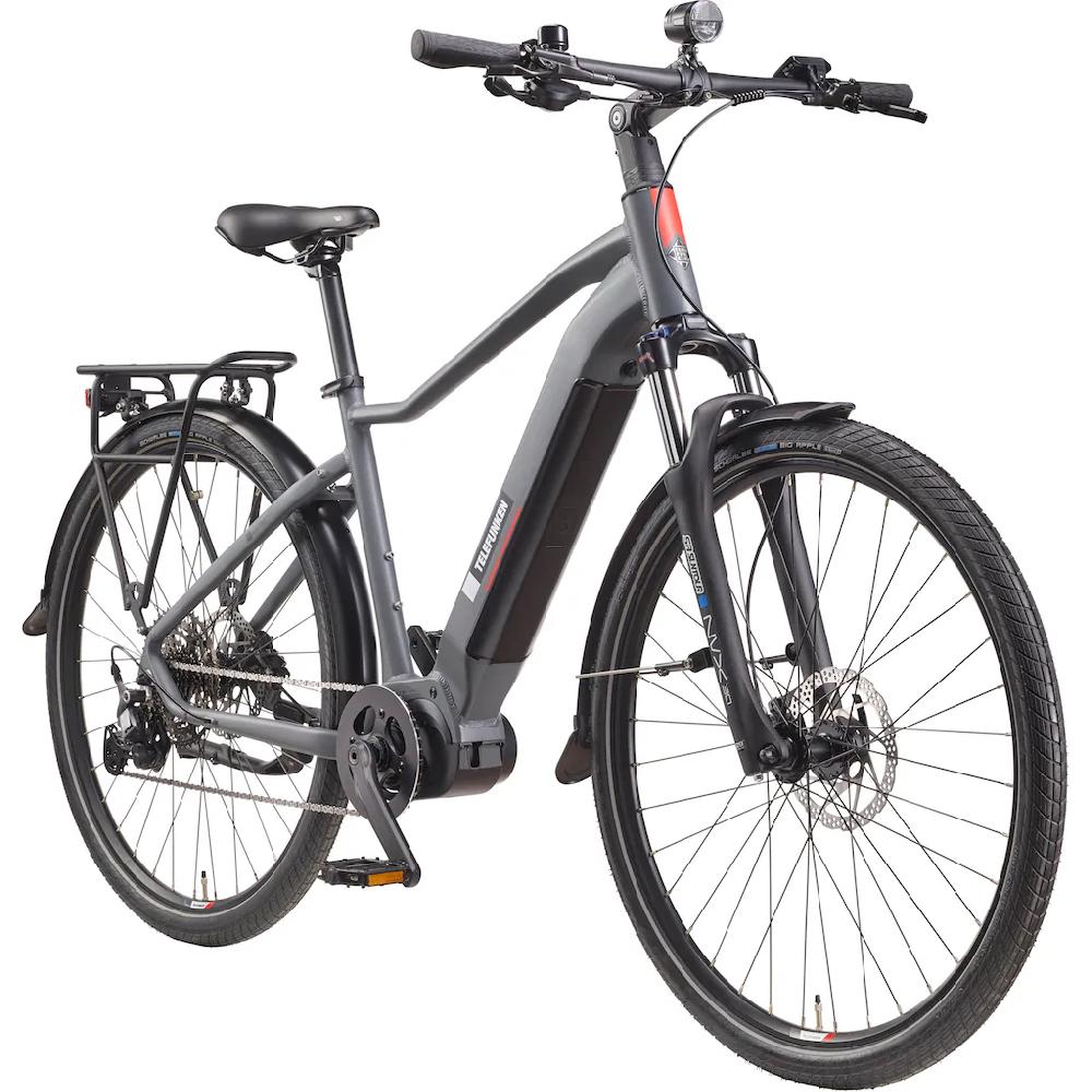 Telefunken E-Bike »SUV700« 10 Gang Shimano Mittelmotor 250 W (29 Zoll Straßenzulassung Scheibenbremsen) Pedelec Elektrofahrrad für Herren u. Damen Trekkingrad Cityrad auf Raten Osterangebot