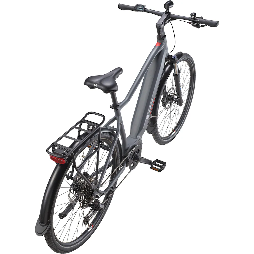 Telefunken E-Bike »SUV700« 10 Gang Shimano Mittelmotor 250 W (29 Zoll Straßenzulassung Scheibenbremsen) Pedelec Elektrofahrrad für Herren u. Damen Trekkingrad Cityrad auf Raten Osterangebot