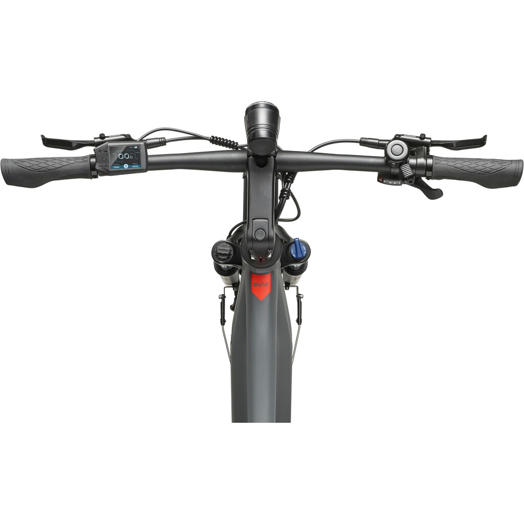 Telefunken E-Bike »SUV700« 10 Gang Shimano Mittelmotor 250 W (29 Zoll Straßenzulassung Scheibenbremsen) Pedelec Elektrofahrrad für Herren u. Damen Trekkingrad Cityrad auf Raten Osterangebot