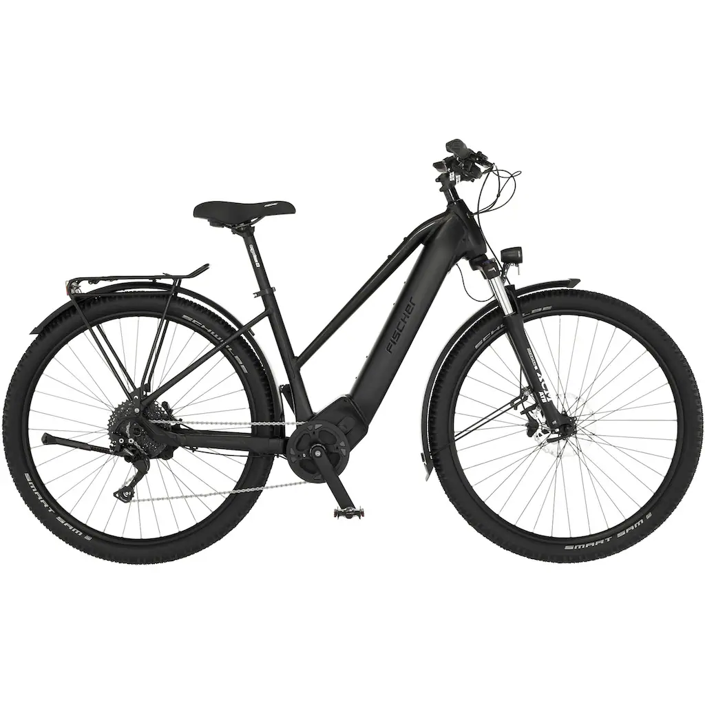 FISCHER Fahrrad E-Bike »TERRA 8.0i 45« 10 Gang Shimano Deore Mittelmotor 250 W (mit Fahrradschloss) Pedelec Elektrofahrrad für Damen u. Herren ATP auf Rechnung online bestellen