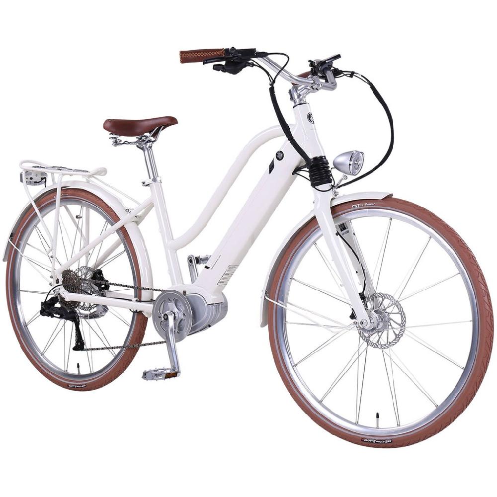 eGO Movement E-Bike »Classic 25 Cleopatra Trapez 45 cm Weiß 28"« 10 Gang Shimano Deore Mittelmotor 250 W Pedelec Elektrofahrrad für Damen u. Herren Cityrad auf Rechnung online bestellen VIP-Rabatte