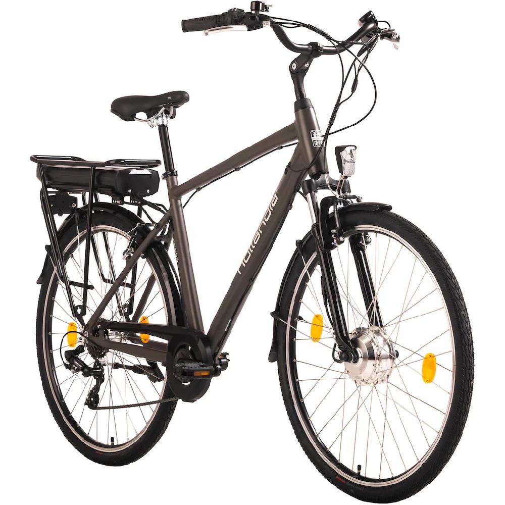 Hollandia E-Bike »Zagon« 6 Gang Shimano Tourney Frontmotor 250 W Pedelec Elektrofahrrad für Damen u. Herren Cityrad auf Raten Kostenlose Rückgabe