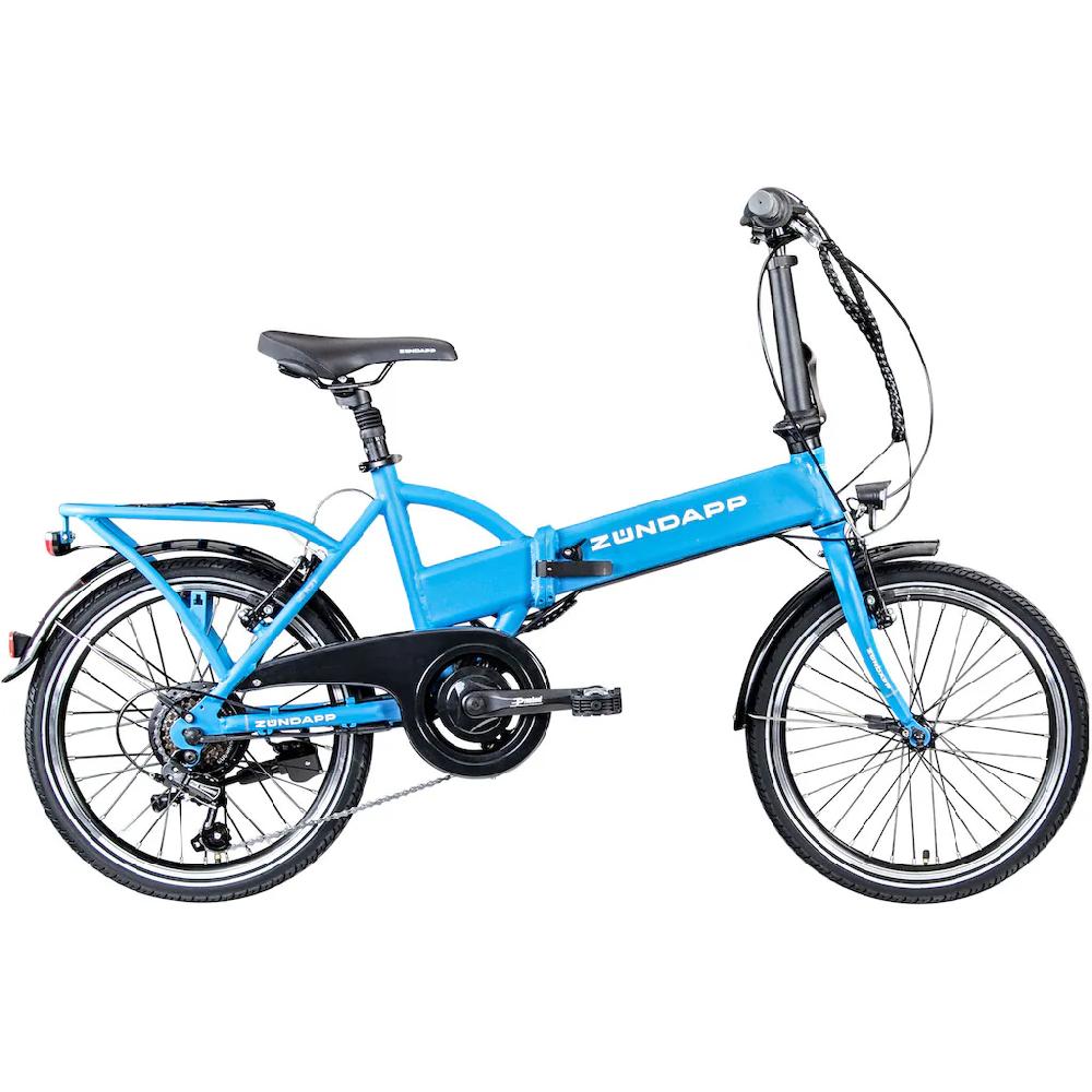 Zündapp E-Bike »Z101« 6 Gang Shimano Tourney RD-TY300 Heckmotor 250 W Pedelec Elektrofahrrad für Damen u. Herren Faltrad auf Rechnung kaufen