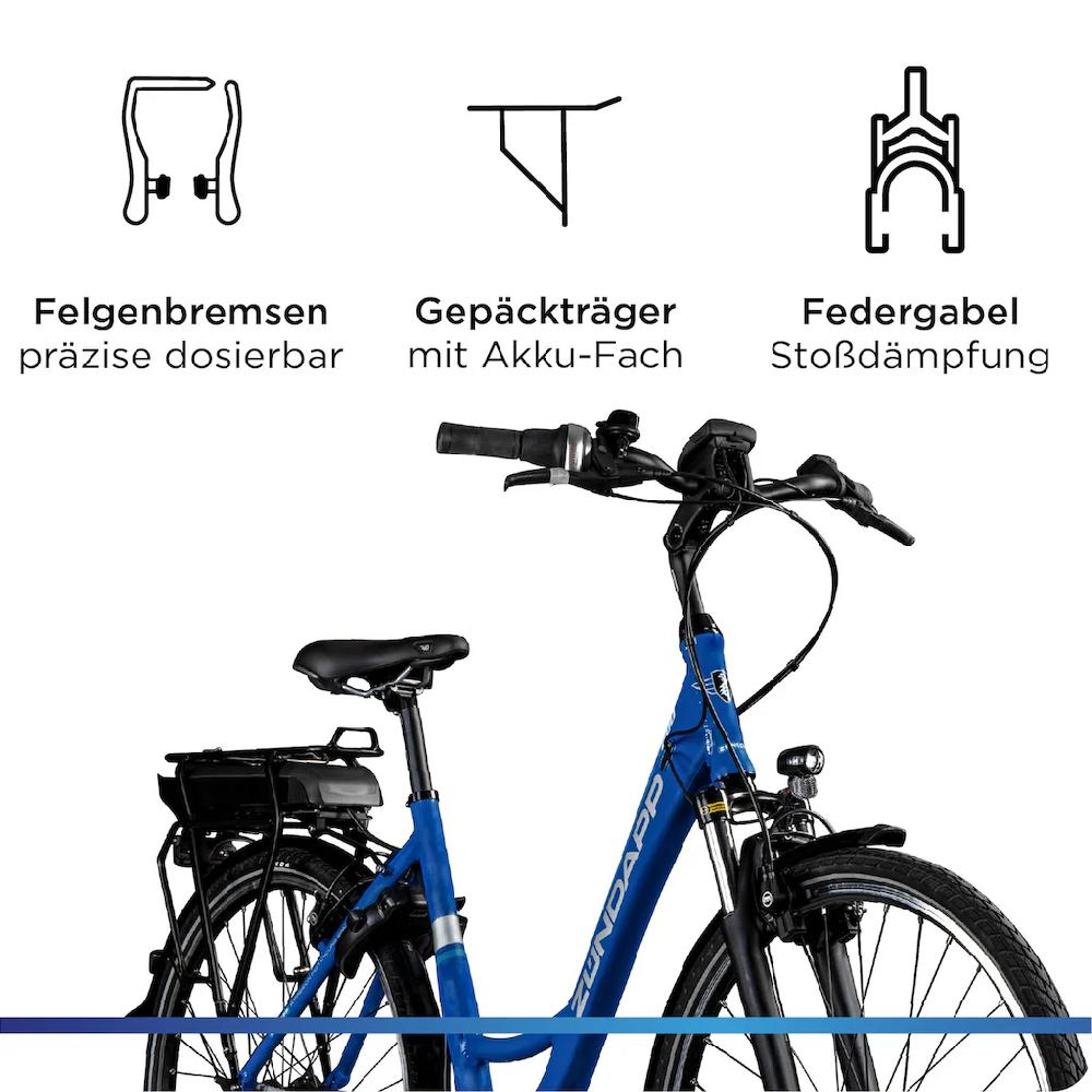 Zündapp E-Bike »X200« 7 Gang Shimano Nexus Mittelmotor 250 W Pedelec Elektrofahrrad für Damen u. Herren Cityrad Nur für heute