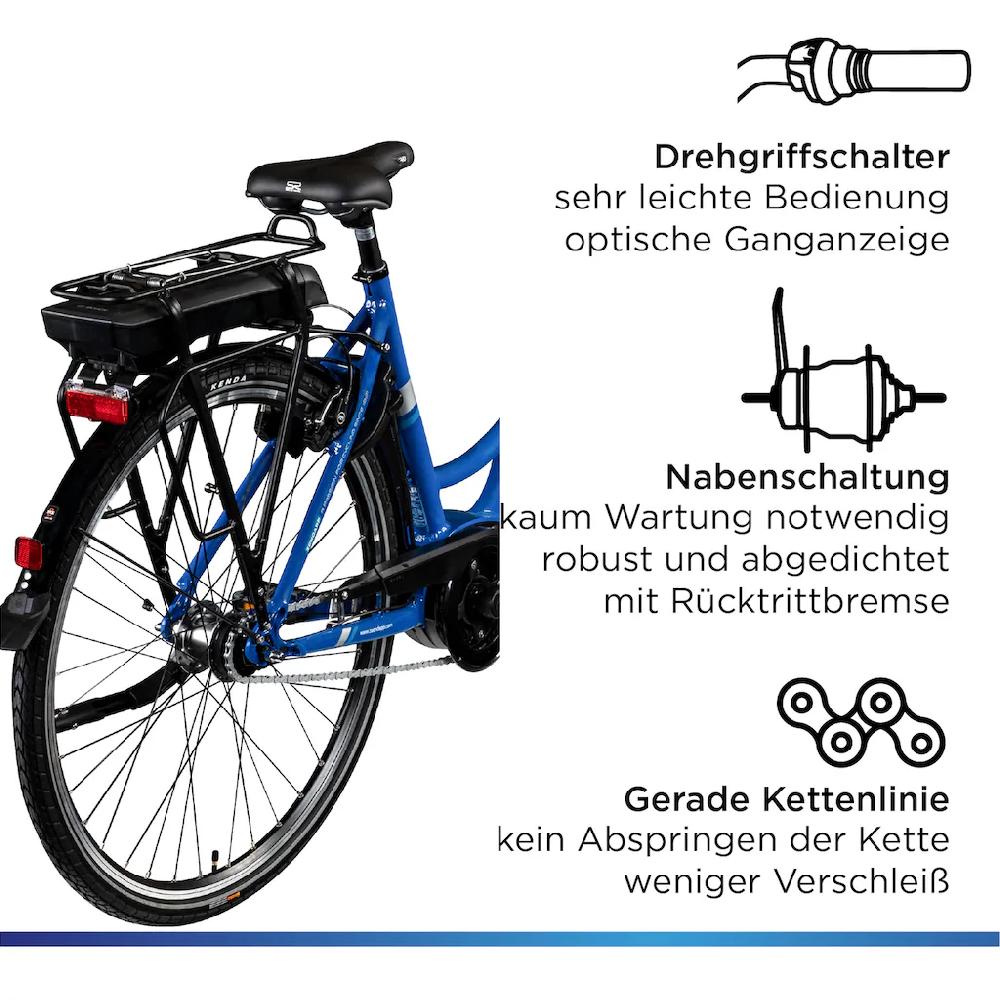 Zündapp E-Bike »X200« 7 Gang Shimano Nexus Mittelmotor 250 W Pedelec Elektrofahrrad für Damen u. Herren Cityrad Nur für heute