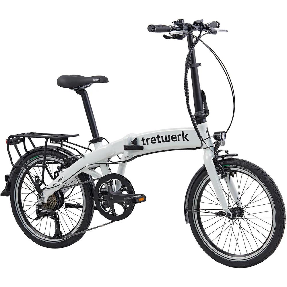 Tretwerk E-Bike »Akimbo« 8 Gang Shimano Acera M3020 SGS Heckmotor 250 W Pedelec Elektrofahrrad für Damen u. Herren Faltrad auf Rechnung online bestellen