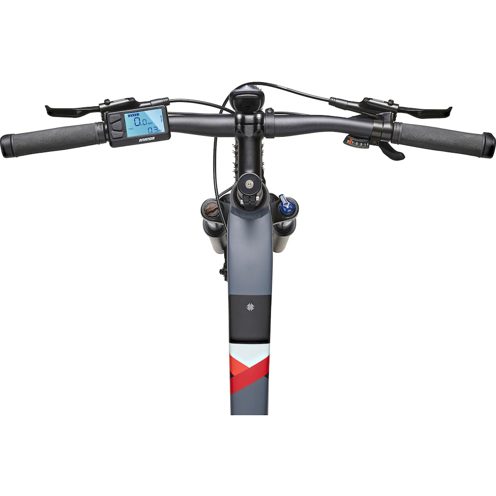 Telefunken E-Bike »Aufsteiger M925« 8 Gang Shimano Acera Mittelmotor 250 W Pedelec Elektrofahrrad für Damen u. Herren MTB Mountainbike Vierteljährliche Förderung