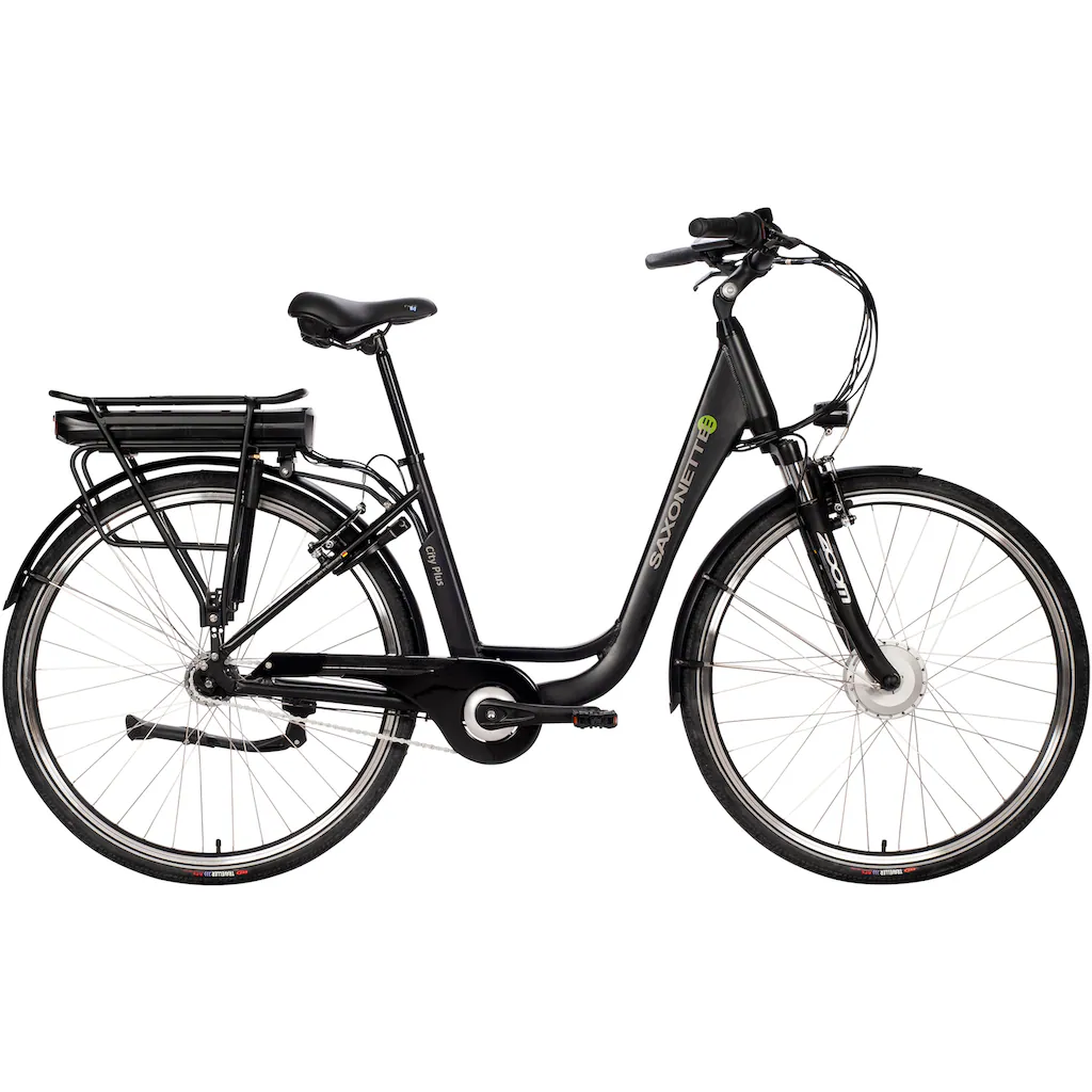 SAXONETTE E-Bike »City Plus« 7 Gang Frontmotor 250 W (mit Akku-Ladegerät) Pedelec Elektrofahrrad für Damen u. Herren Cityrad