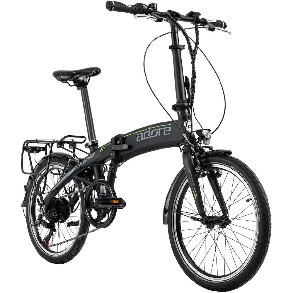 Adore E-Bike »Cologne« 6 Gang Shimano Tourney Heckmotor 250 W Pedelec Elektrofahrrad für Damen u. Herren Klapprad Black Friday Preise