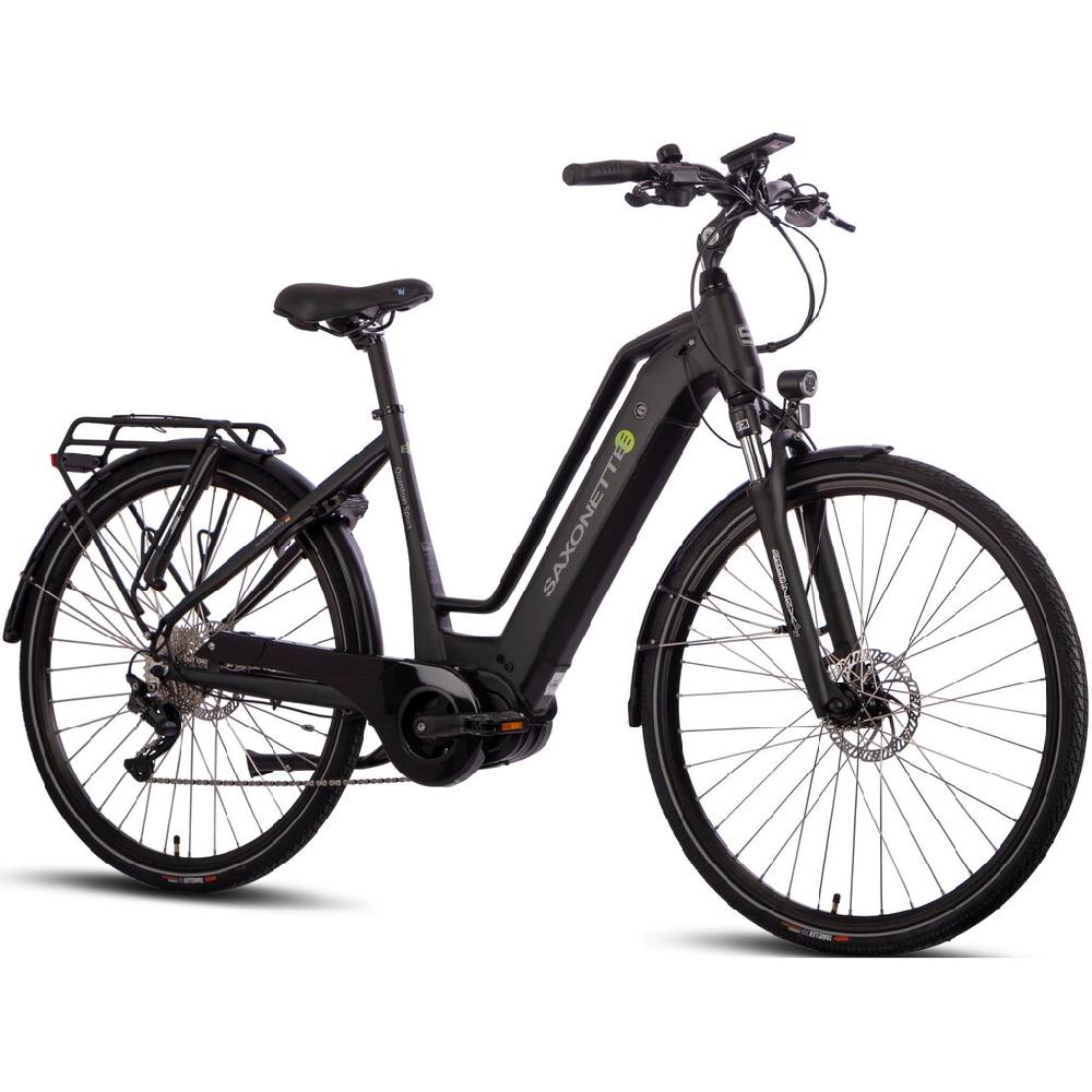 SAXONETTE E-Bike »Quantum Sport« 10 Gang Shimano Mittelmotor 250 W Pedelec Elektrofahrrad für Damen u. Herren Trekkingrad Im Verkauf