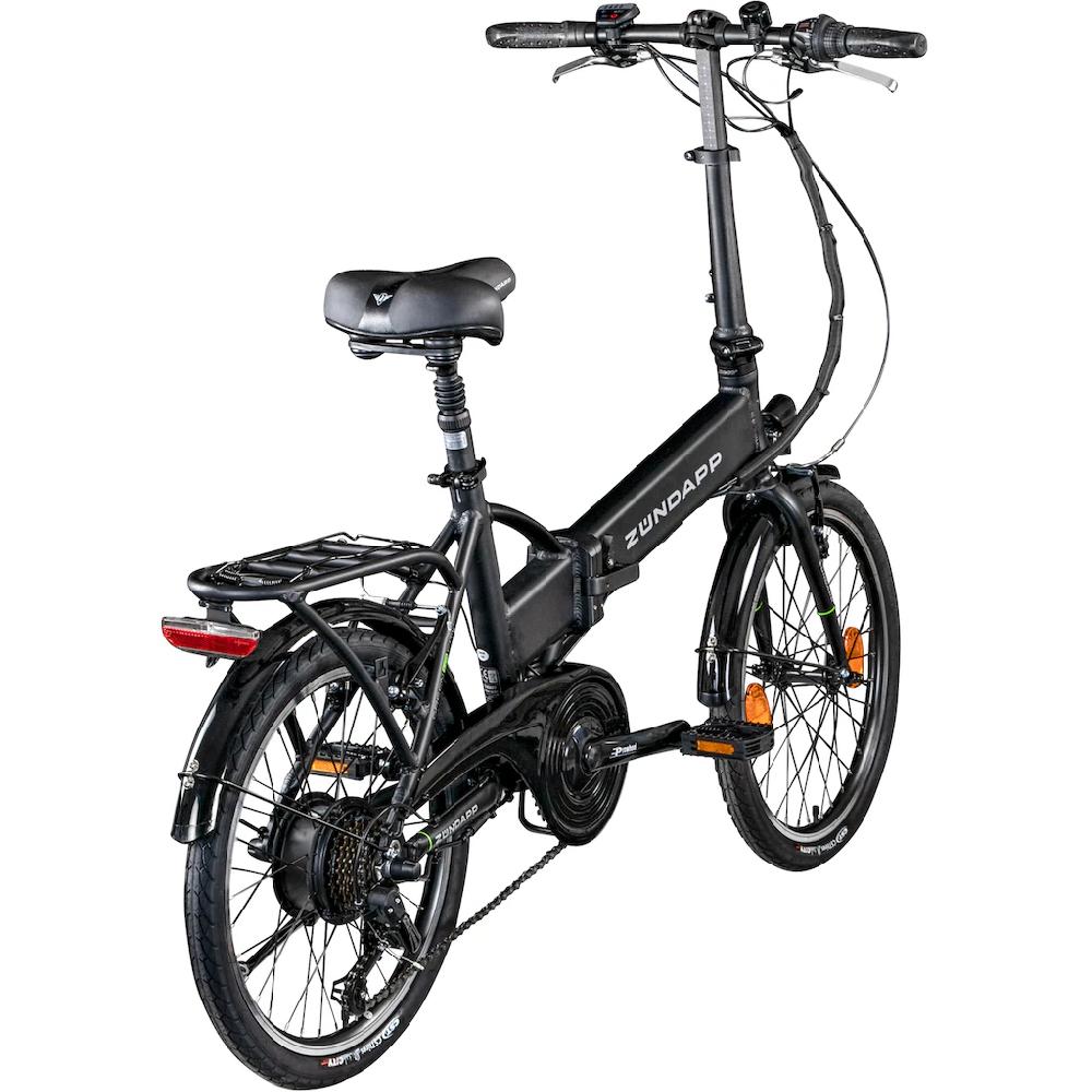 Zündapp E-Bike »Z101« 6 Gang Shimano Tourney Heckmotor 250 W Pedelec Elektrofahrrad für Damen u. Herren Klapprad auf Rechnung online bestellen Rabatte dieses Monats
