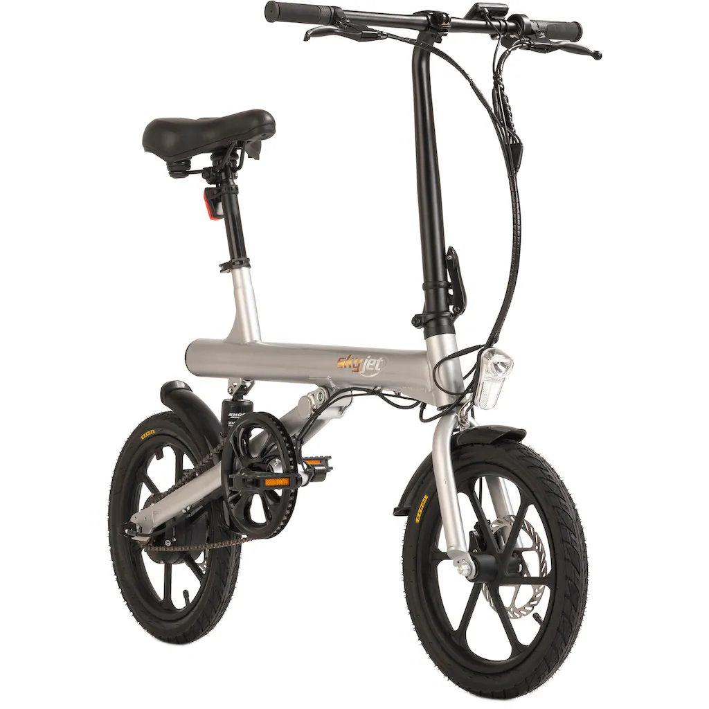 skyjet E-Bike »1S« 1 Gang Heckmotor 250 W Pedelec Elektrofahrrad für Damen u. Herren Klapprad auf Raten Meist gekauft