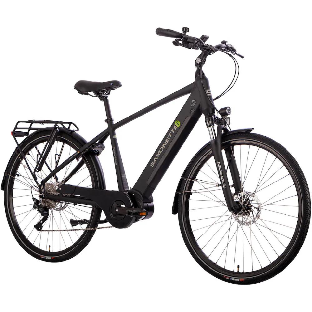 SAXONETTE E-Bike »Premium Sport (Diamant)« 10 Gang Mittelmotor 250 W Pedelec Elektrofahrrad für Herren Trekkingrad auf Rechnung online bestellen Sonderangebot