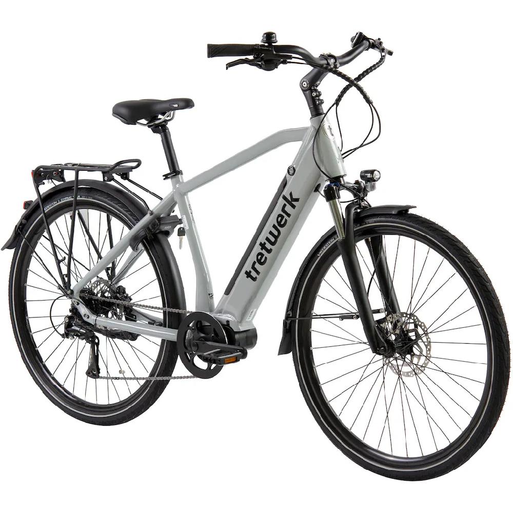 Tretwerk E-Bike »Sonic« 8 Gang Shimano Acera M3020 SGS Mittelmotor 250 W Pedelec Elektrofahrrad für Damen u. Herren Trekkingrad Cyber Monday