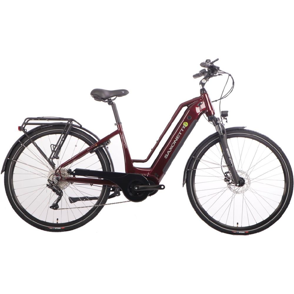 SAXONETTE E-Bike »Quantum Sport« 10 Gang Shimano Mittelmotor 250 W Pedelec Elektrofahrrad für Damen u. Herren Trekkingrad Vatertagsangebot
