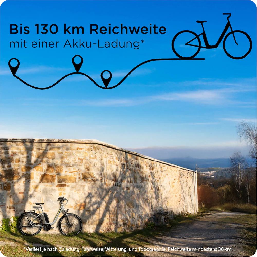 Zündapp E-Bike »X300« 7 Gang Shimano Nexus Mittelmotor 250 W Pedelec Elektrofahrrad für Damen u. Herren Cityrad Online Outlet