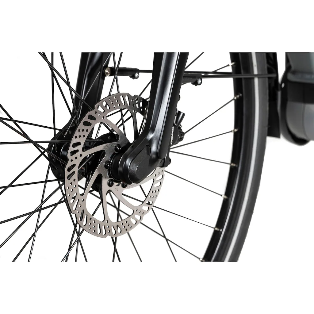 HAWK Bikes E-Bike »E-Trekking 500 Gent« 10 Gang Shimano Deore Mittelmotor 250 W Pedelec Elektrofahrrad für Damen u. Herren Trekkingrad auf Rechnung Exklusive Angebote