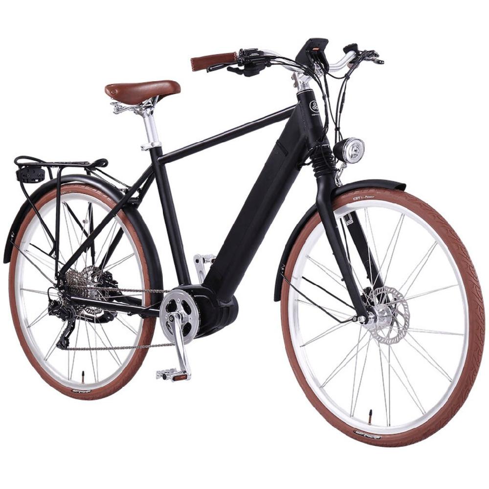 eGO Movement E-Bike »Classic 25 Cäsar Herren 54 cm Schwarz 28"« 10 Gang Shimano Deore Mittelmotor 250 W Pedelec Elektrofahrrad für Damen u. Herren Cityrad Tägliche Deals