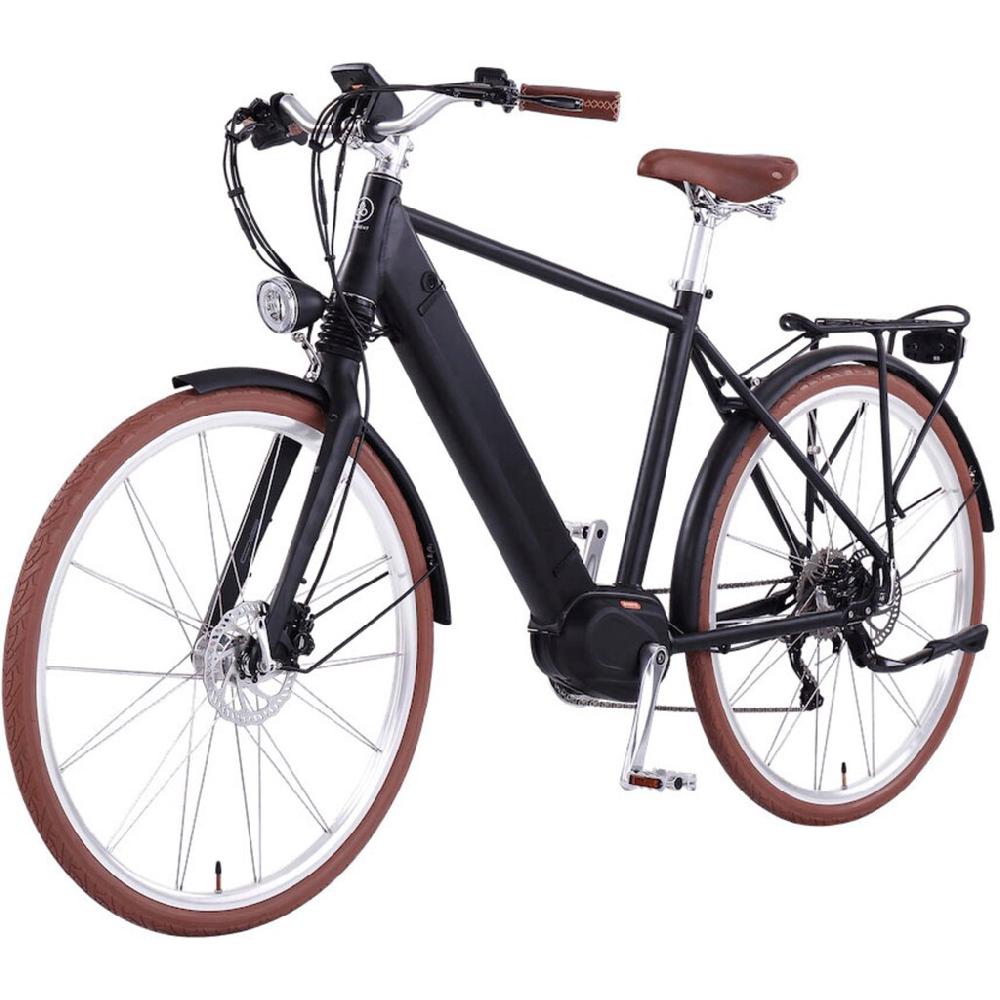 eGO Movement E-Bike »Classic 25 Cäsar Herren 54 cm Schwarz 28"« 10 Gang Shimano Deore Mittelmotor 250 W Pedelec Elektrofahrrad für Damen u. Herren Cityrad Tägliche Deals