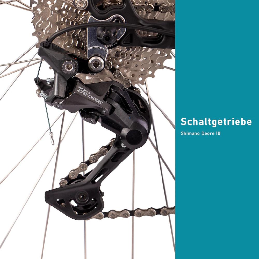 SAXONETTE E-Bike »Premium Sport (Trapez)« 10 Gang Mittelmotor 250 W Pedelec Elektrofahrrad für Damen Trekkingrad auf Raten VIP-Rabatte