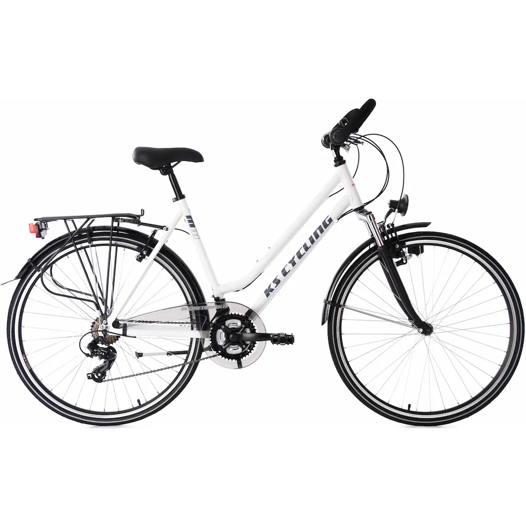 KS Cycling Trekkingrad »Metropolis« 21 Gang Shimano Tourney Schaltwerk Kettenschaltung für Damen Kettenschaltung Bis zu 50% Rabatt