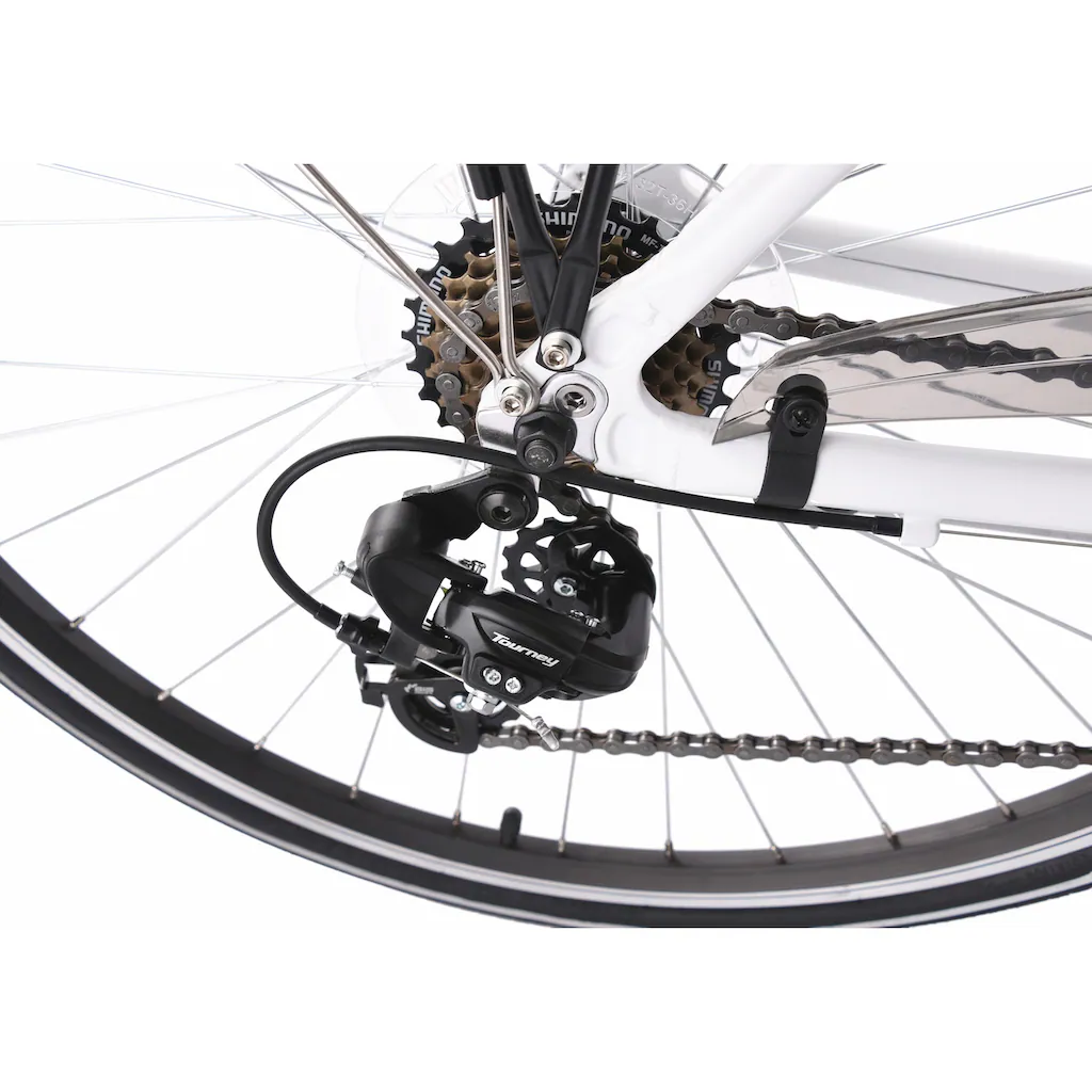 KS Cycling Trekkingrad »Metropolis« 21 Gang Shimano Tourney Schaltwerk Kettenschaltung für Damen Kettenschaltung Bis zu 50% Rabatt