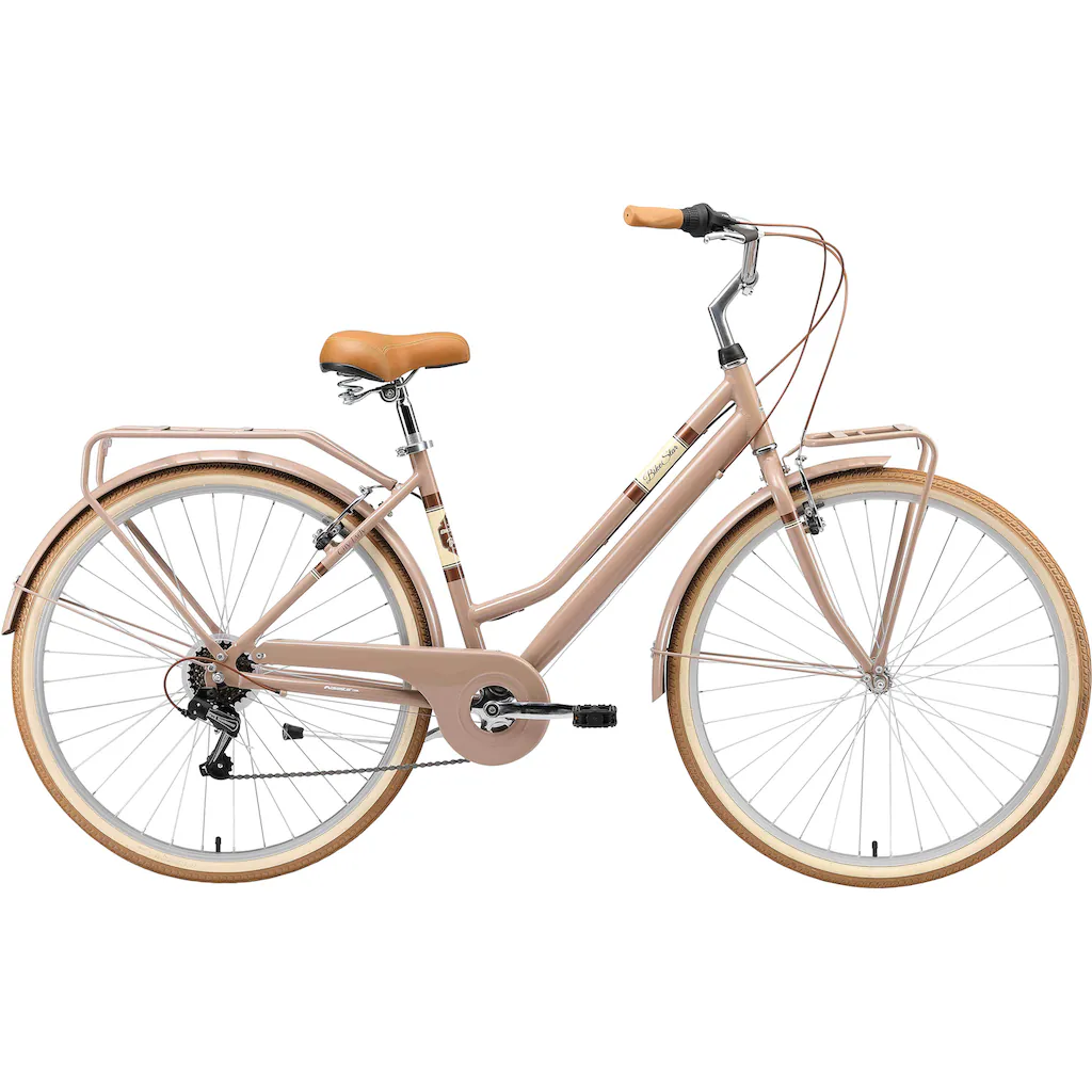 Bikestar Cityrad 7 Gang Shimano RD-TY21 Schaltwerk Kettenschaltung für Damen Kettenschaltung auf Rechnung bestellen Auslauf