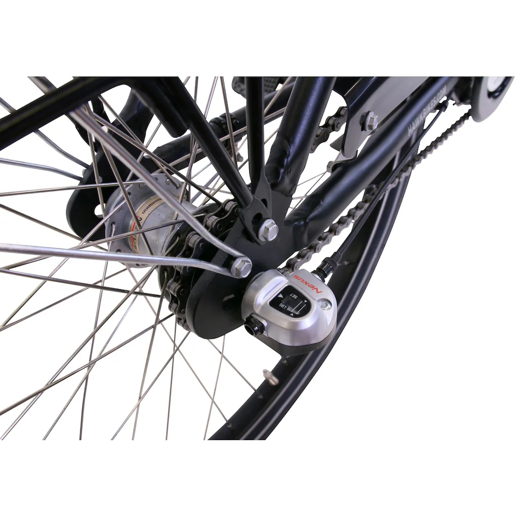 HAWK Bikes Cityrad »City Comfort Premium Black« 3 Gang Shimano Nexus Schaltwerk für Damen und Herren auf Rechnung online kaufen Fabrikverkauf
