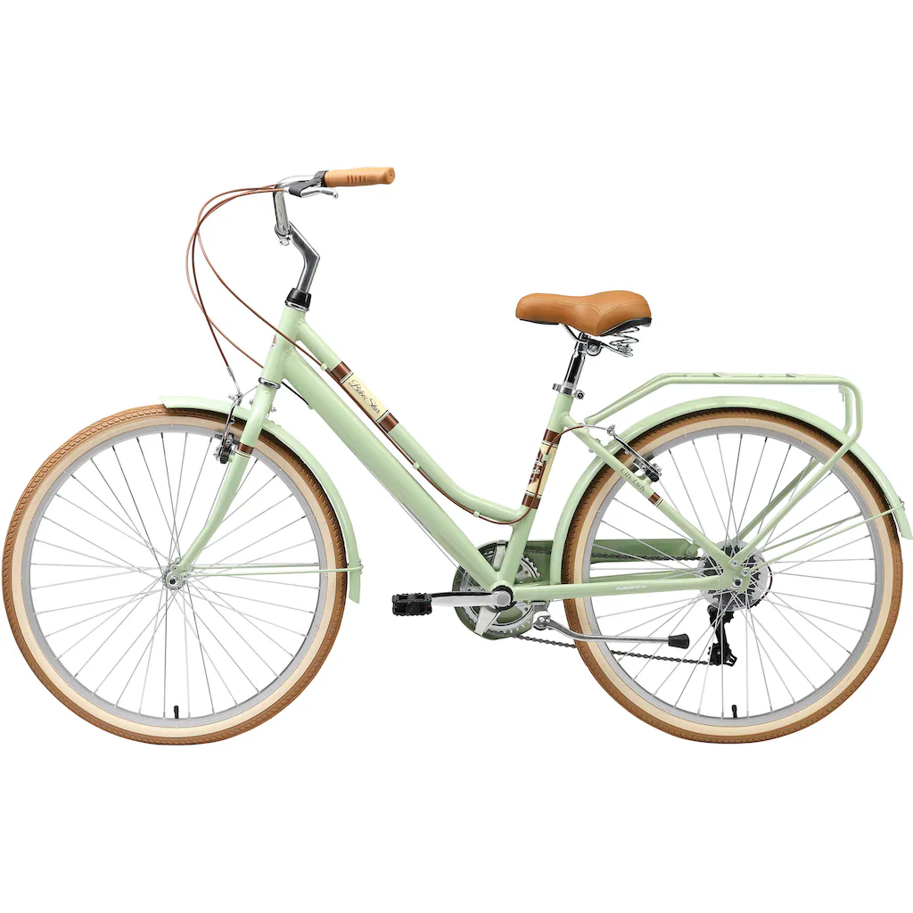 Bikestar Cityrad 7 Gang Shimano RD-TY21 Schaltwerk Kettenschaltung für Damen Kettenschaltung auf Rechnung kaufen Valentinstagsangebot