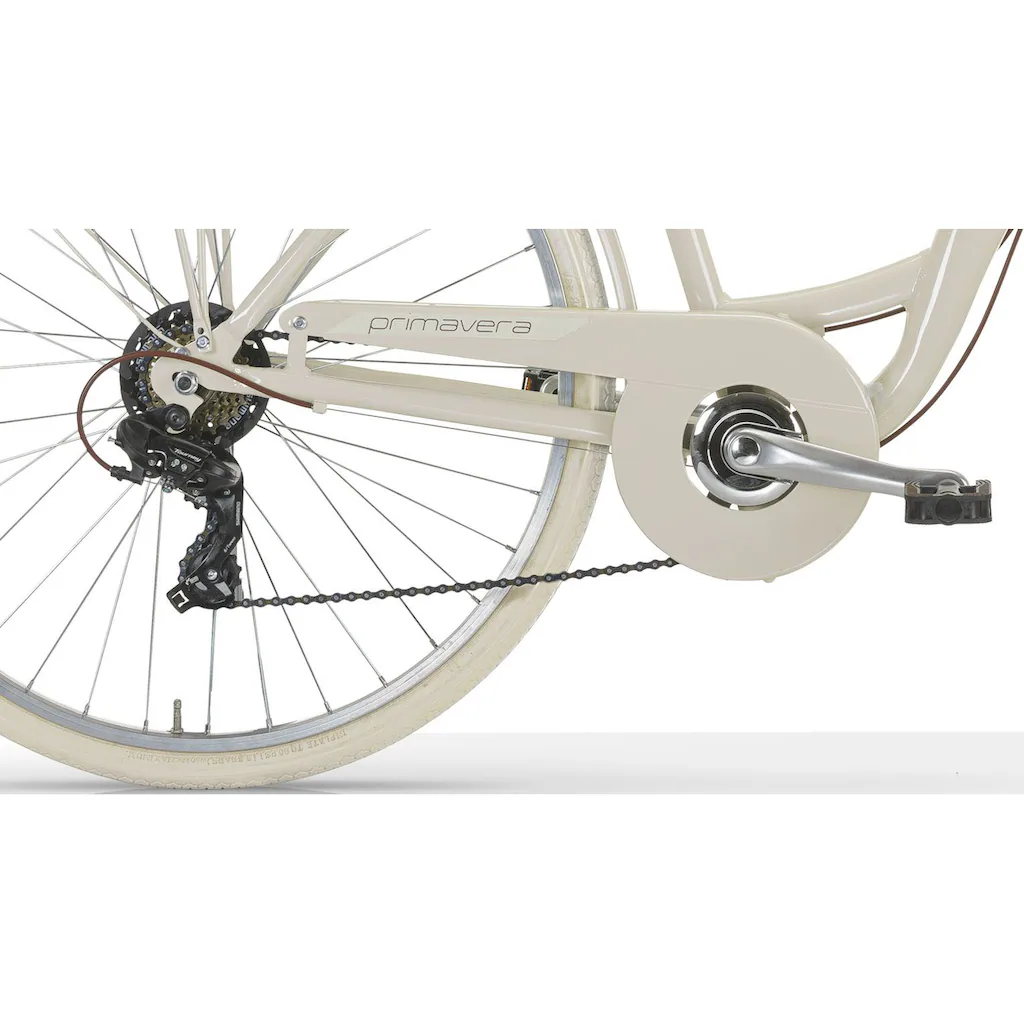 MBM Cityrad »NEW Primavera« 6 Gang Shimano TY300 Schaltwerk Kettenschaltung für Damen Kettenschaltung Begrenzte Freigabe
