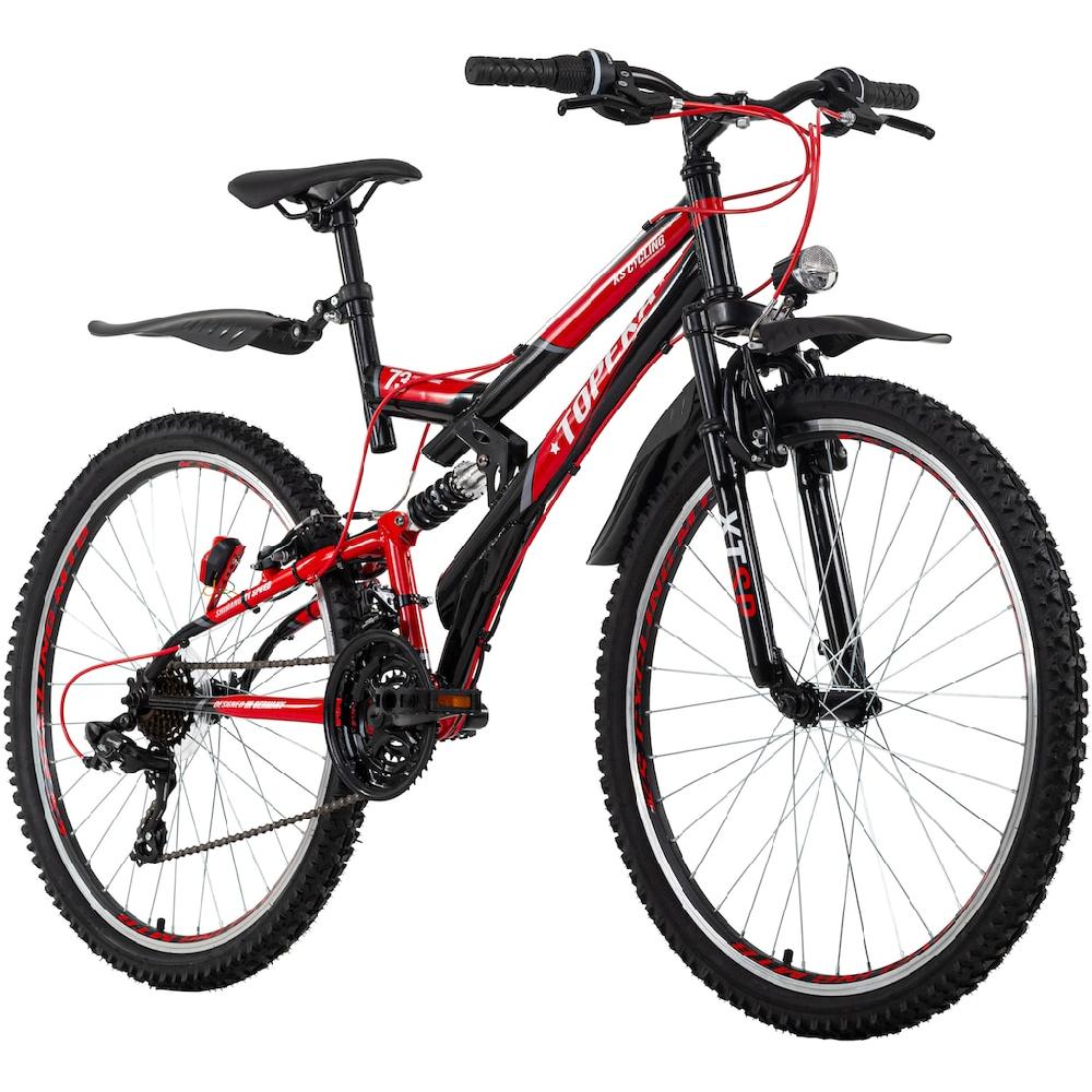 KS Cycling Mountainbike »Topeka« 21 Gang Shimano Tourney Schaltwerk Kettenschaltung für Damen und Herren Kettenschaltung Letzte 2 Tage