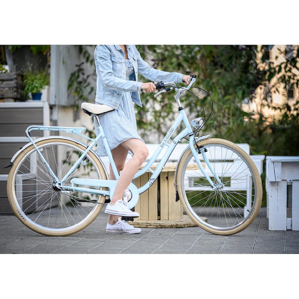 KS Cycling Cityrad »Casino« 6 Gang Shimano Tourney Schaltwerk Kettenschaltung für Damen Kettenschaltung Bis zu 50% Rabatt