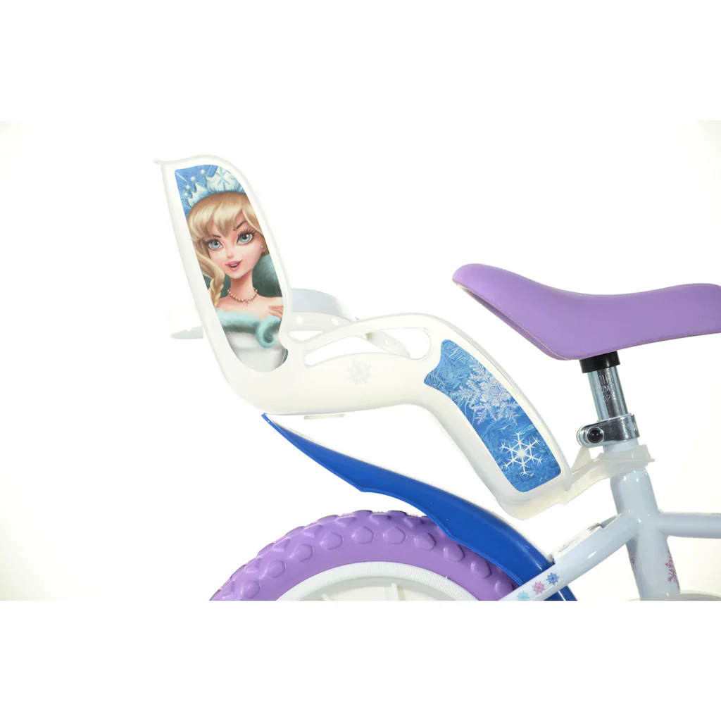 Dino Kinderfahrrad »Snow Queen Eiskönigin 12 Zoll« 1 Gang mit Stützrädern Korb und Puppensitz auf Rechnung online bestellen 2025