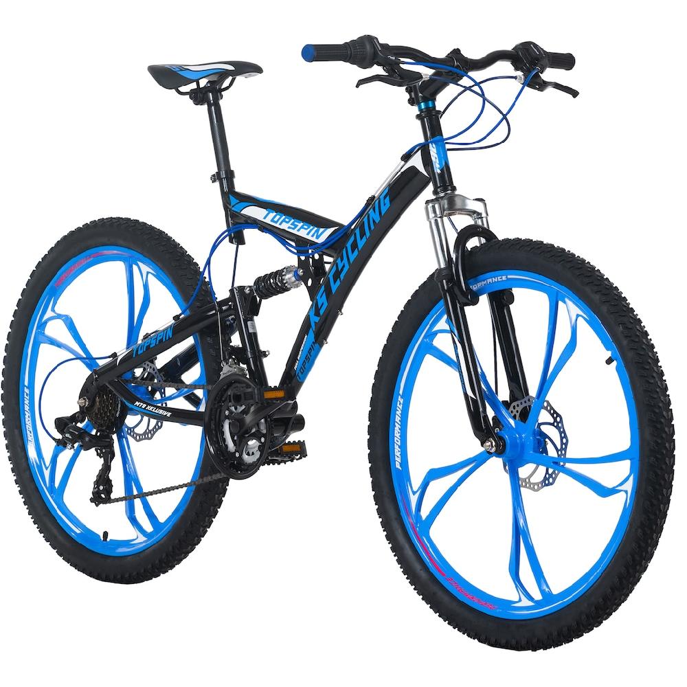 KS Cycling Mountainbike »Topspin« 21 Gang Shimano Tourney Schaltwerk Kettenschaltung für Herren Kettenschaltung auf Rechnung bestellen Blitzangebot
