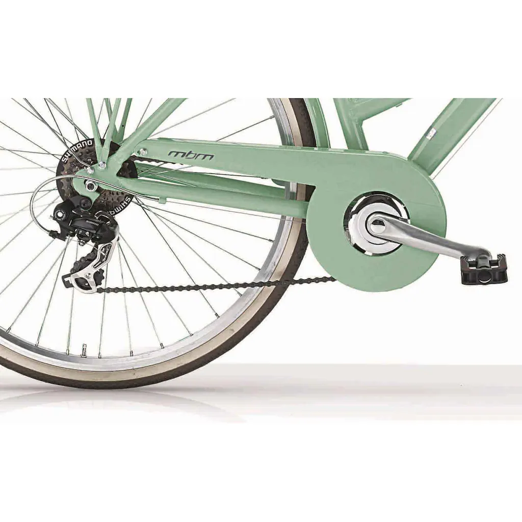 MBM Trekkingrad »New Boulevard« 18 Gang Shimano TY300 Schaltwerk Kettenschaltung für Damen Kettenschaltung auf Rechnung online bestellen Räumungsverkauf