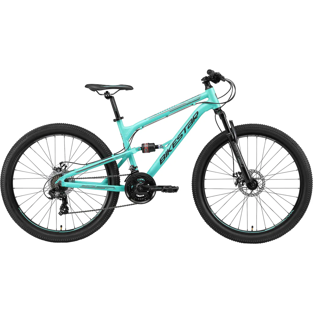 Bikestar Mountainbike 21 Gang Shimano RD-TY300 Schaltwerk Kettenschaltung für Damen und Herren Kettenschaltung