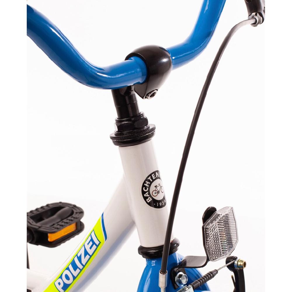 Bachtenkirch Kinderfahrrad »14" Kinderfahrrad "POLIZEI" kristall-weiß/blau/neon« 1 Gang ohne Schaltung Bis zu 65% Rabatt