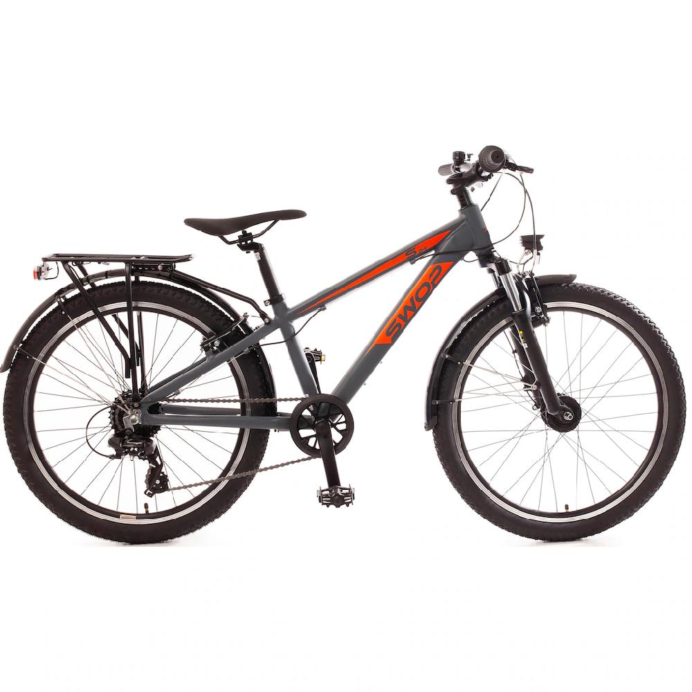 Bachtenkirch ATB »24" "SWOP" Jugendfahrrad matt-grau mit Federgabel« 8 Gang Shimano Shimano-TX Schaltwerk Kettenschaltung für Damen und Herren Kettenschaltung auf Raten Discount Store für neue Produkte