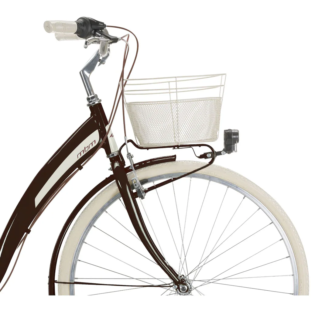MBM Cityrad »NEW Primavera« 6 Gang Shimano TY300 Schaltwerk Kettenschaltung für Damen Kettenschaltung auf Rechnung Online Outlet