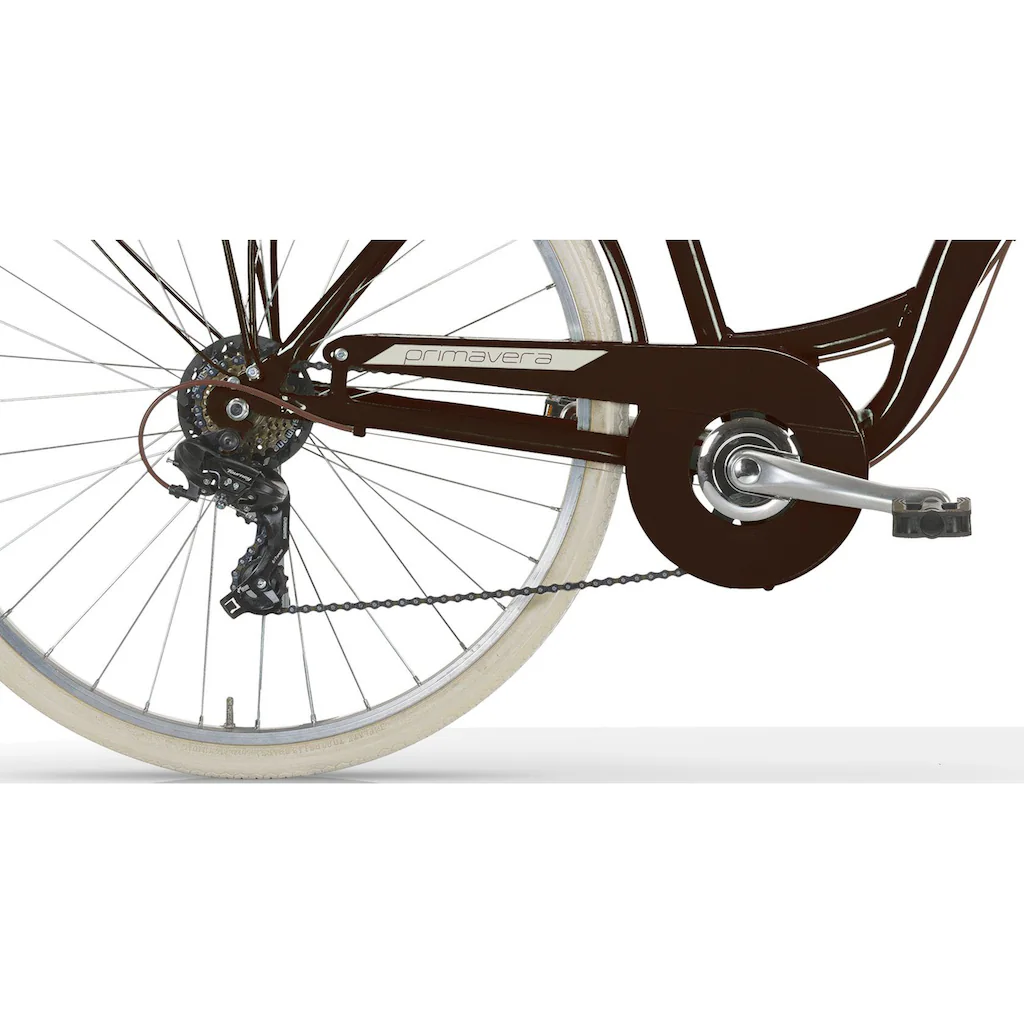 MBM Cityrad »NEW Primavera« 6 Gang Shimano TY300 Schaltwerk Kettenschaltung für Damen Kettenschaltung auf Rechnung Online Outlet