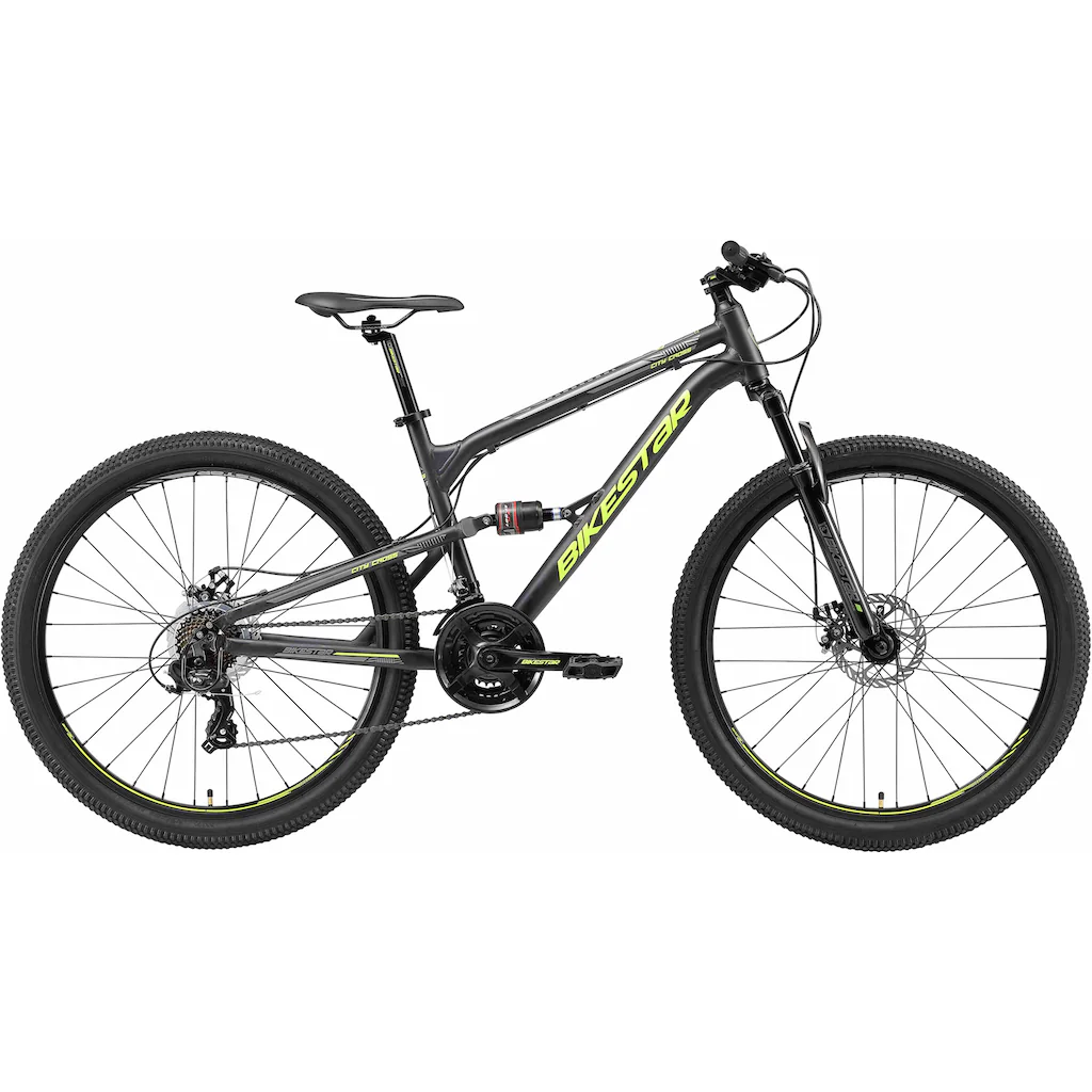 Bikestar Mountainbike 21 Gang Shimano RD-TY300 Schaltwerk Kettenschaltung für Damen und Herren Kettenschaltung auf Raten Clearance-Verkauf