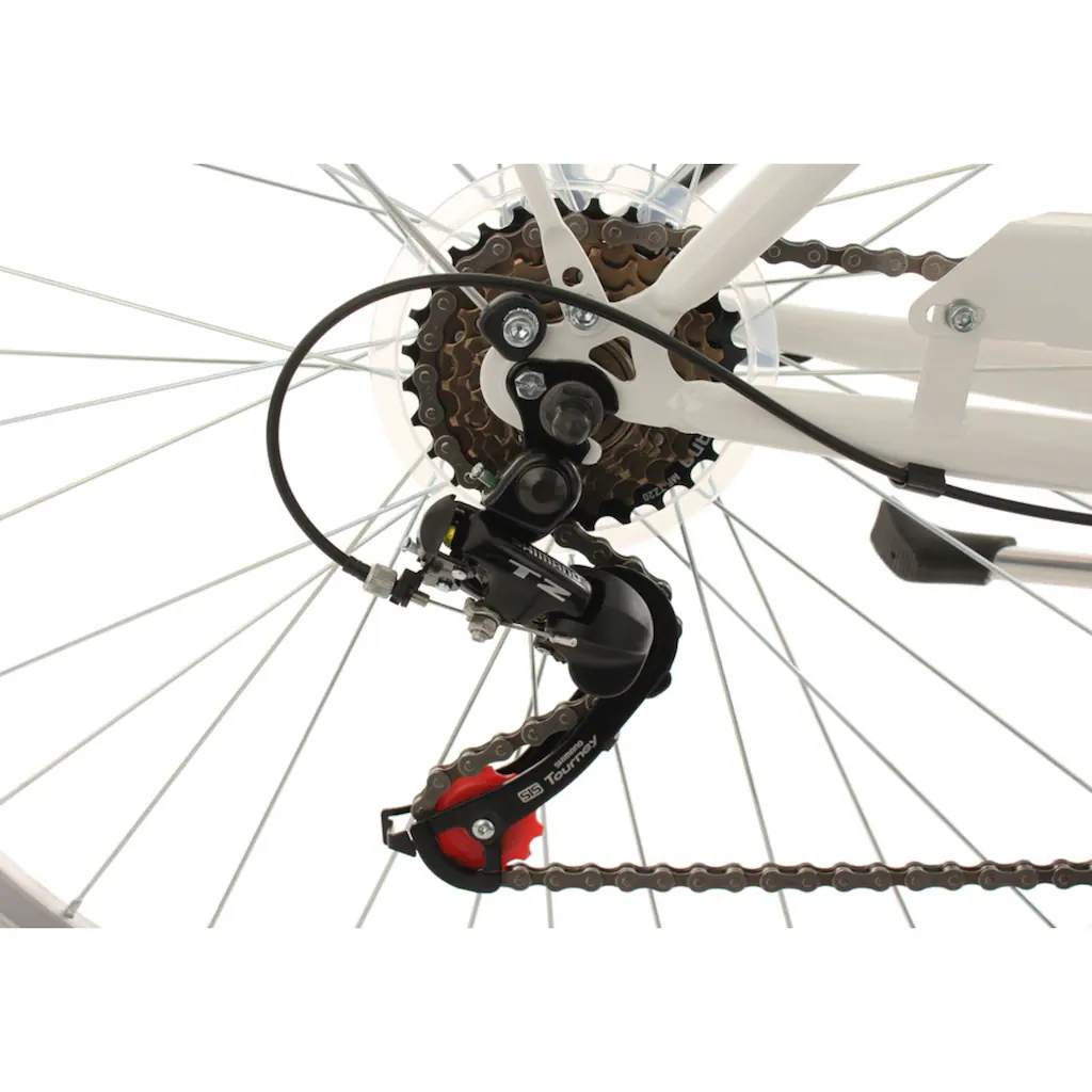 KS Cycling Cityrad »Eden« 6 Gang Shimano Tourney RD-TZ 50 Schaltwerk Kettenschaltung für Damen und Herren Kettenschaltung im Angebot