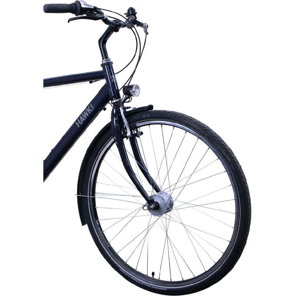 HAWK Bikes Cityrad »CityTrek Easy Blue Gent« 7 Gang Shimano Tourney Schaltwerk Kettenschaltung für Damen und Herren Kettenschaltung auf Raten Im Verkauf