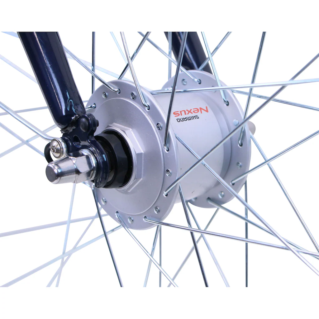 HAWK Bikes Cityrad »CityTrek Easy Blue Gent« 7 Gang Shimano Tourney Schaltwerk Kettenschaltung für Damen und Herren Kettenschaltung auf Raten Im Verkauf