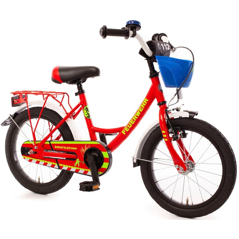 Bachtenkirch Kinderfahrrad »16" Feuerwehr« 1 Gang ohne Schaltung auf Rechnung online kaufen Exklusivangebot
