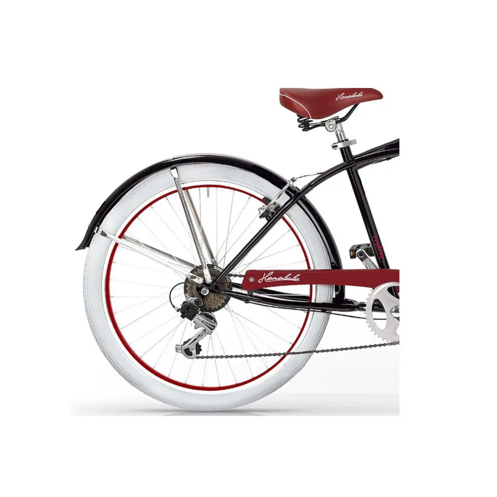 MBM Cruiser »Honolulu Man Mod. 125« 6 Gang Shimano Tourney Schaltwerk Kettenschaltung für Herren Kettenschaltung auf Rechnung Black Friday
